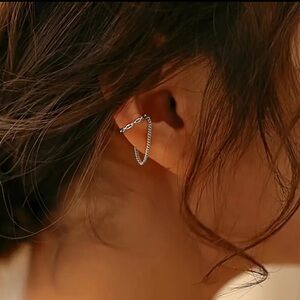 Elegant Silver Chain Ear Cuff
